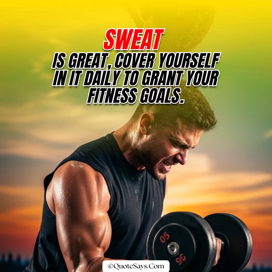 Sweat Captions for Workout & Gym